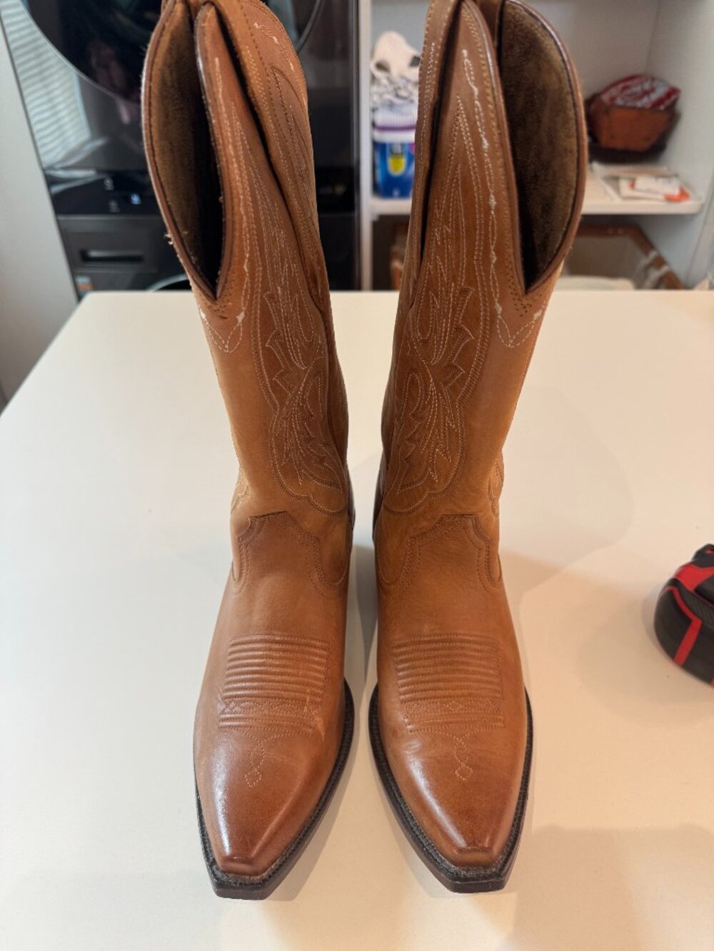 Ariat Brown/Tan Leather Cowgirl Boots